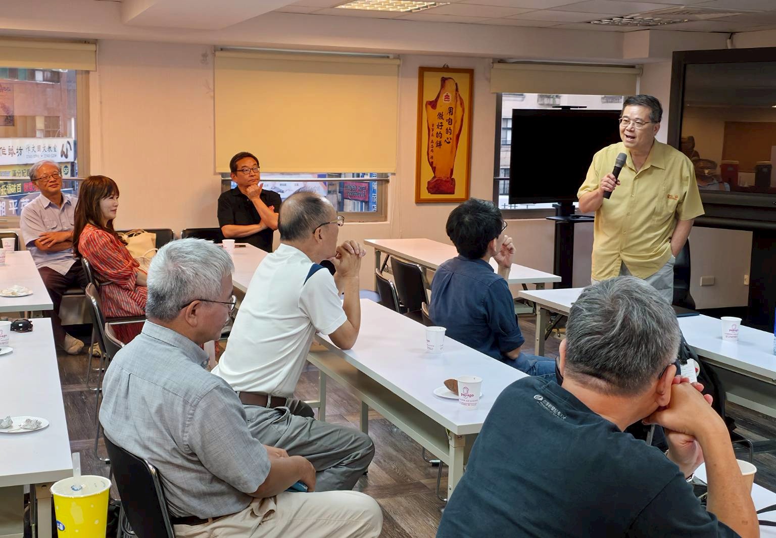 蘇正平董事長強調記協具有工會性質，不僅具備新聞專業，更著重勞動權益